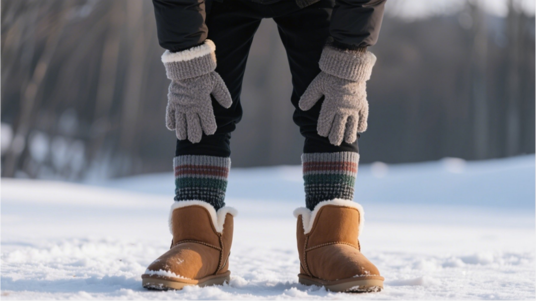 jimeng-2026-01-12-6284-寒冬，亚洲人穿戴手套、厚袜和保暖鞋(1).png