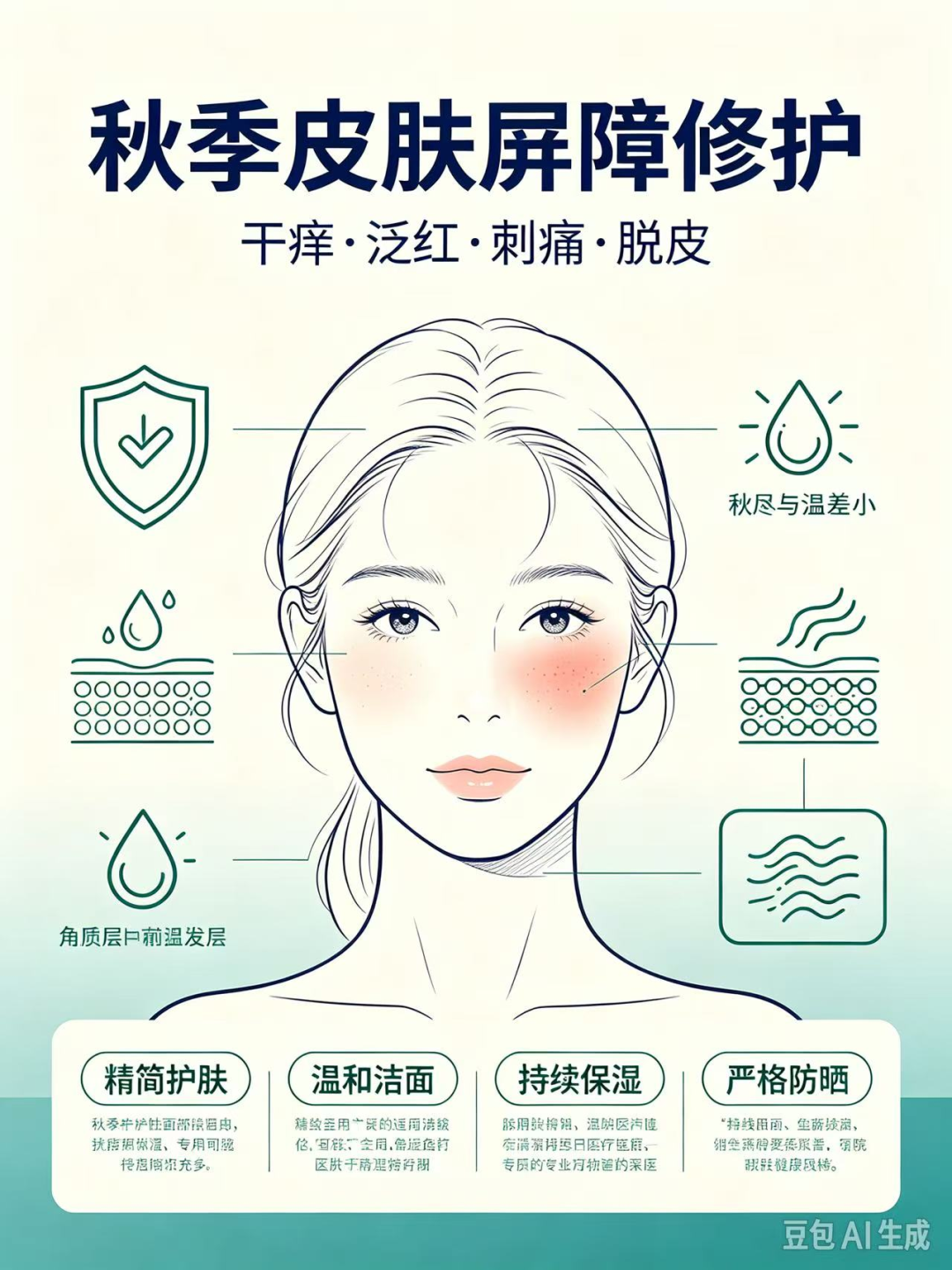 健康科普 | 秋季皮肤屏障受损、泛红敏感高发,科学修护指南